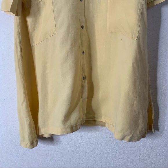 J.Jill Pure Linen 100% linen Patch pocket long sleeve button down dress MP - Picture 2 of 8